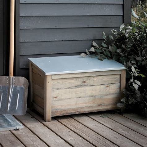 outdoor wooden storage boxes